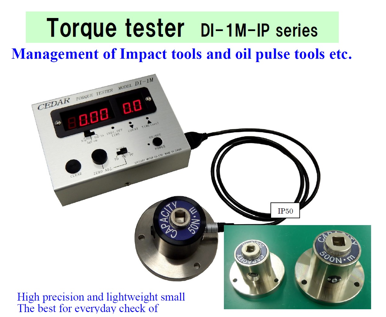 Ichiban Precision Sdn Bhd Cedar Cedar Torque Tester Cedar Torque Tester Di 1m Ip Series